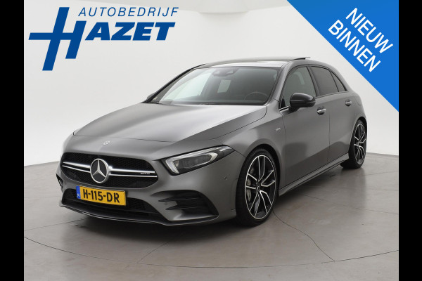 Mercedes-Benz A-Klasse AMG 35 4MATIC 306 PK ORIG. NL PANORAMA | BURMESTER | 360 CAMERA | MAGNO MOUNTAIN GRAY | PERFORMANCE SEATS