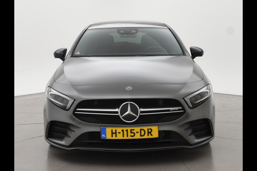 Mercedes-Benz A-Klasse AMG 35 4MATIC 306 PK ORIG. NL PANORAMA | BURMESTER | 360 CAMERA | MAGNO MOUNTAIN GRAY | PERFORMANCE SEATS