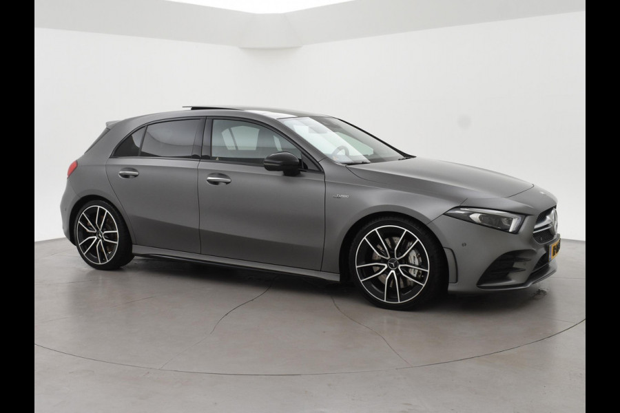 Mercedes-Benz A-Klasse AMG 35 4MATIC 306 PK ORIG. NL PANORAMA | BURMESTER | 360 CAMERA | MAGNO MOUNTAIN GRAY | PERFORMANCE SEATS