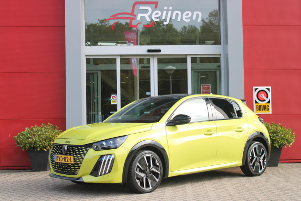 Peugeot 208 1.2 Hybrid 145PK AUTOMAAT GT | PANORAMA DAK | ADAPTIVE CRUISE CONTROL | KEYLESS ENTRY/START | LICHTMETALEN VELGEN 17" | ACHTERUITRIJ CAMERA | FULL LED KOPLAMPEN | PARKEERSENSOREN VOOR + ACHTER | DAB+ RADIO | NAVIGATIE | SFEER VERLICHTING | DRAADLOZE TELEFOONLADER |