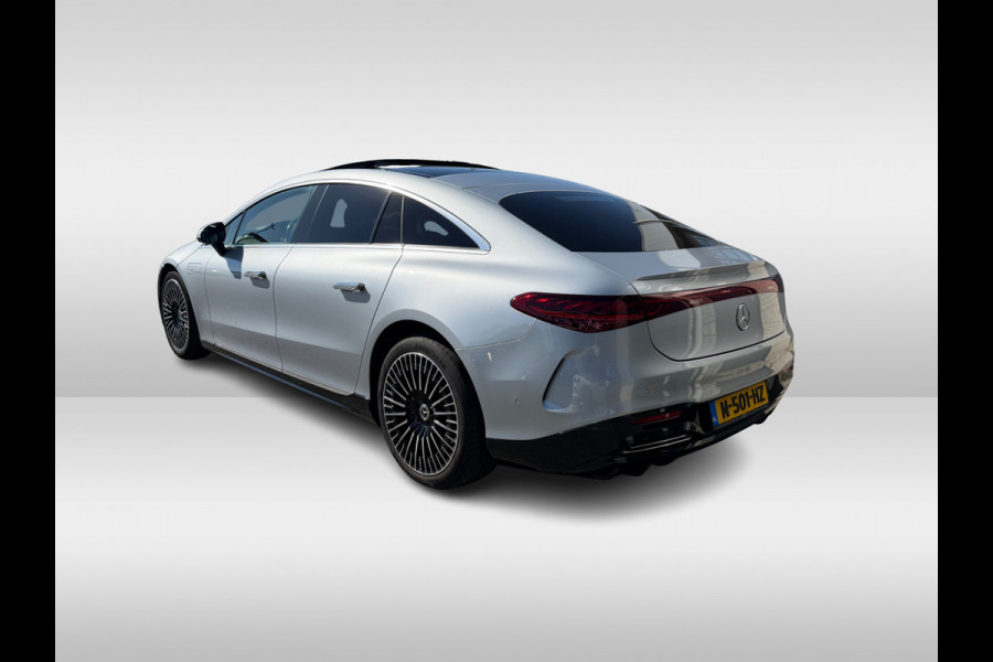 Mercedes-Benz EQS 450+ Edition 1 108 kWh / Hyperscreen / Panoramadak / 360Camera / Head-up / Burmester 3D Audio / Achterasbesturing / Laser LED / 21'' / Sfeerverlichting / Luchtvering / Keyless / Stoelventilatie / Dodehoek / DAB / A
