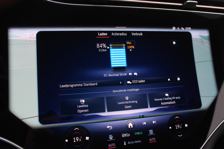 Mercedes-Benz EQS 450+ Edition 1 108 kWh / Hyperscreen / Panoramadak / 360Camera / Head-up / Burmester 3D Audio / Achterasbesturing / Laser LED / 21'' / Sfeerverlichting / Luchtvering / Keyless / Stoelventilatie / Dodehoek / DAB / A