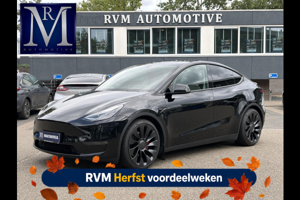 Tesla Model Y Performance AWD 75 kWh VAN 41.900:,- VOOR:39.877,- UW HERFSTVOORDEEL: 2.023,- | SOH 92% RIJKLAAR GELEVERD | TESLA FABRIEKSGARANTIE TOT 5-2027 OF 80.000 | TESLA GARANTIE ACCU + AANDRIJFLIJN T/M 05-2031/ 192.000KM|