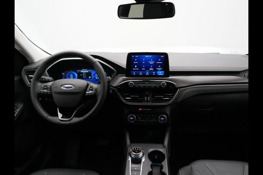 Ford Kuga 2.5 PHEV Vignale 225pk Dealer O.H. | Trekhaak Afn. | Adaptive Cruise | 360 Camera | Bang & Olufsen | Lederen Sportstoelen Memory & Verwarmd | Stuur Verwarmd | Apple Carplay | Keyless | BLIS | Navigatie | DAB | Plug In Hybrid |