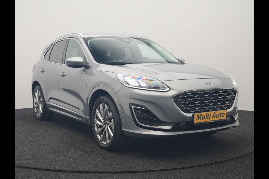 Ford Kuga 2.5 PHEV Vignale 225pk Dealer O.H. | Trekhaak Afn. | Adaptive Cruise | 360 Camera | Bang & Olufsen | Lederen Sportstoelen Memory & Verwarmd | Stuur Verwarmd | Apple Carplay | Keyless | BLIS | Navigatie | DAB | Plug In Hybrid |