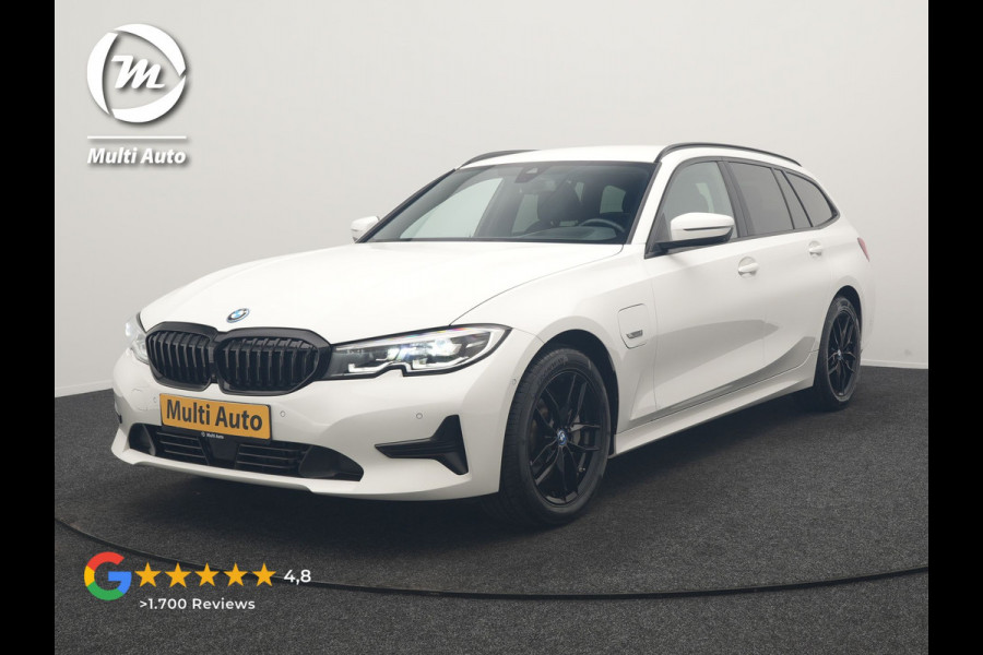 BMW 3 Serie Touring 330e Sportline PHEV 293pk | Trekhaak Af Fabriek | Adaptive Cruise | Head Up | 360 Camera | Lederen Sportstoelen Verwarmd | BLIS | Apple Carplay | Navigatie | DAB | Plug In Hybrid |