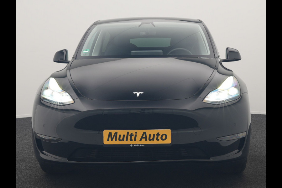 Tesla Model Y Long Range AWD 75 kWh 441pk | Full Self-Driving Capability | Panodak | Adaptive Cruise | 360 Camera | Lederen Sportstoelen Memory & Verwarmd | Navigatie |