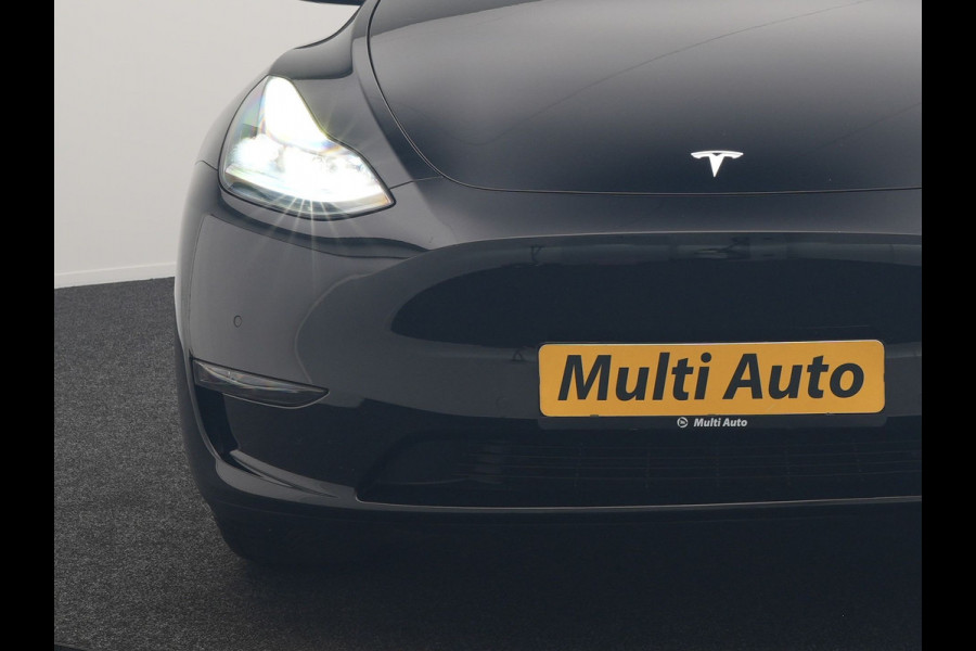 Tesla Model Y Long Range AWD 75 kWh 441pk | Full Self-Driving Capability | Panodak | Adaptive Cruise | 360 Camera | Lederen Sportstoelen Memory & Verwarmd | Navigatie |