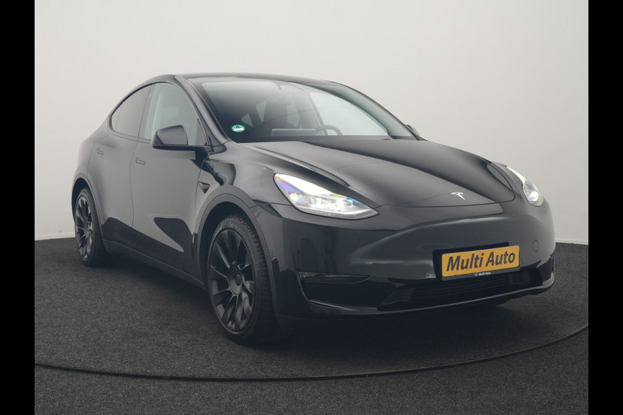 Tesla Model Y Long Range AWD 75 kWh 441pk | Full Self-Driving Capability | Panodak | Adaptive Cruise | 360 Camera | Lederen Sportstoelen Memory & Verwarmd | Navigatie |