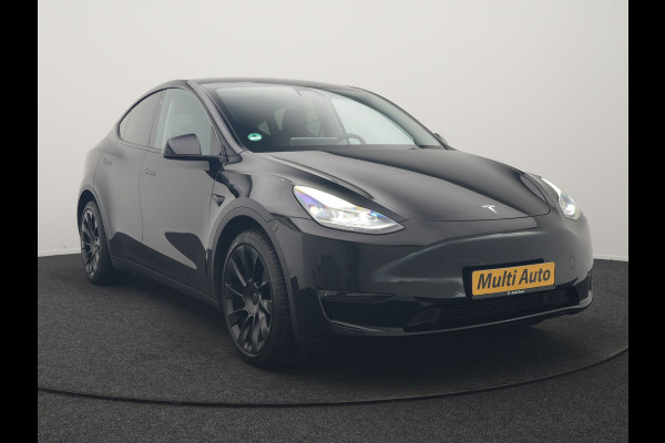 Tesla Model Y Long Range AWD 75 kWh 441pk | Full Self-Driving Capability | Panodak | Adaptive Cruise | 360 Camera | Lederen Sportstoelen Memory & Verwarmd | Navigatie |