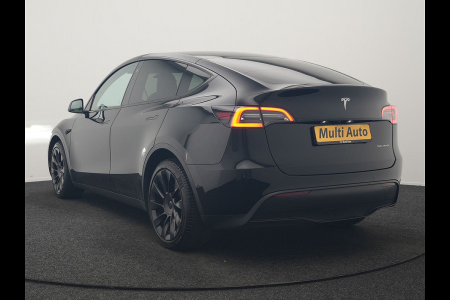 Tesla Model Y Long Range AWD 75 kWh 441pk | Full Self-Driving Capability | Panodak | Adaptive Cruise | 360 Camera | Lederen Sportstoelen Memory & Verwarmd | Navigatie |