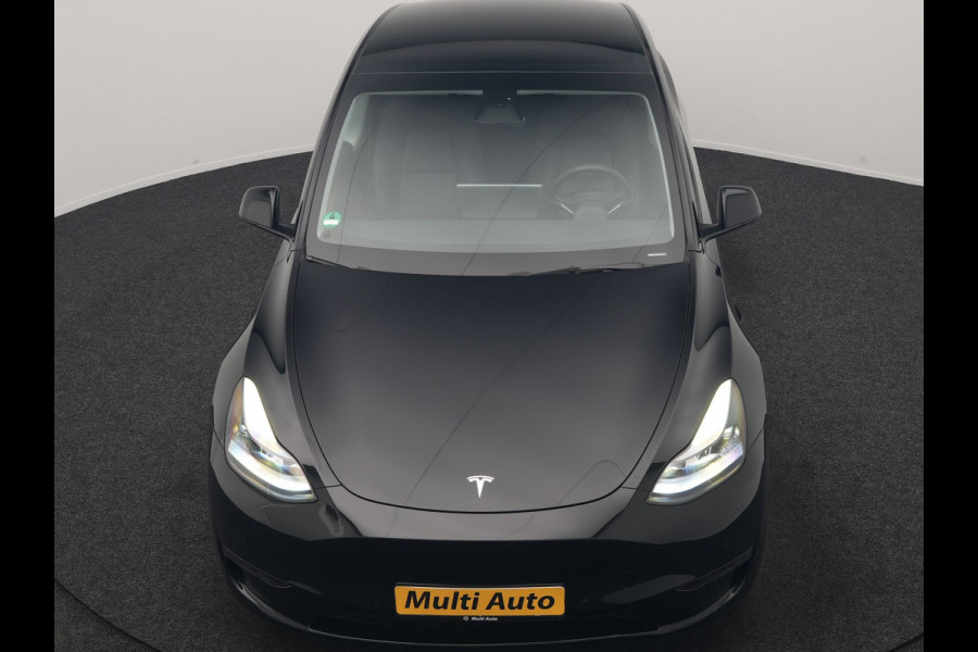 Tesla Model Y Long Range AWD 75 kWh 441pk | Full Self-Driving Capability | Panodak | Adaptive Cruise | 360 Camera | Lederen Sportstoelen Memory & Verwarmd | Navigatie |