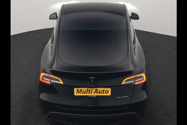 Tesla Model Y Long Range AWD 75 kWh 441pk | Full Self-Driving Capability | Panodak | Adaptive Cruise | 360 Camera | Lederen Sportstoelen Memory & Verwarmd | Navigatie |