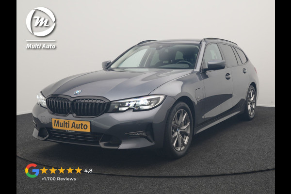BMW 3 Serie Touring 330e Sportline PHEV 293pk Dealer O.H | Trekhaak Af Fabriek | Camera | Cruise Control | Lederen Sportstoelen Verwarmd | Apple Carplay | Virtual | Navigatie | Sfeerverlichting | DAB | 17"L.M |