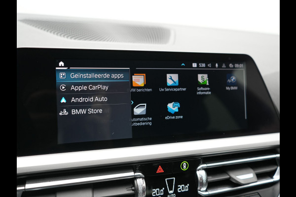 BMW 3 Serie Touring 330e Sportline PHEV 293pk | Trekhaak Af Fabriek | Adaptive Cruise | Head Up | 360 Camera | Lederen Sportstoelen Verwarmd | BLIS | Apple Carplay | Navigatie | DAB | Plug In Hybrid |
