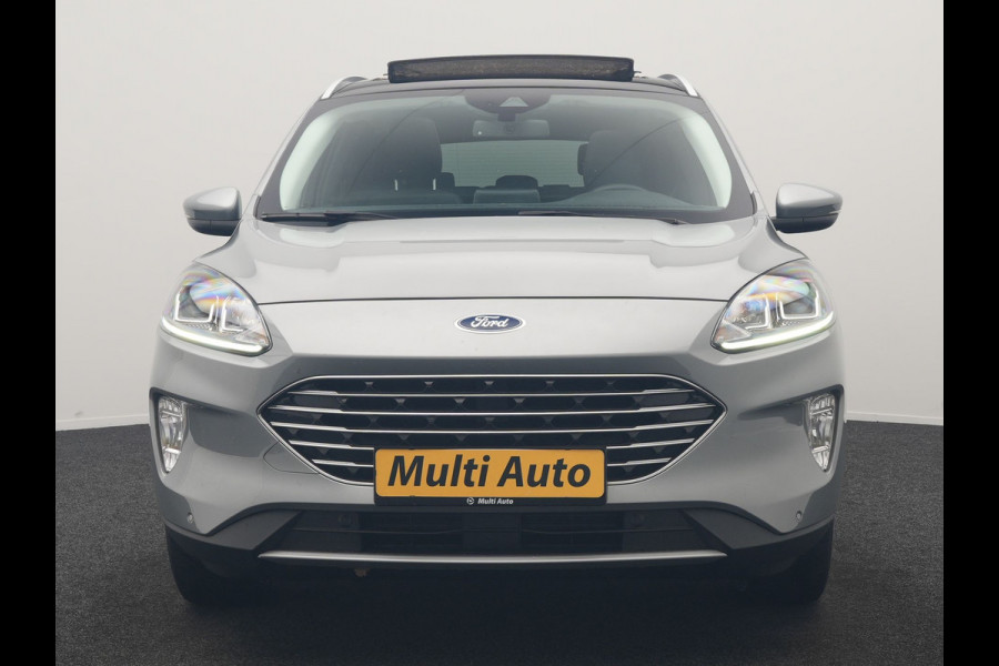 Ford Kuga 2.5 PHEV Titanium 225pk Dealer O.H. | Trekhaak Afn. | Panodak | Camera | Stoelen & Stuur Verwarmd | Apple Carplay | Keyless | Virtual | Cruise Control | Navigatie | DAB | Plug In Hybrid |