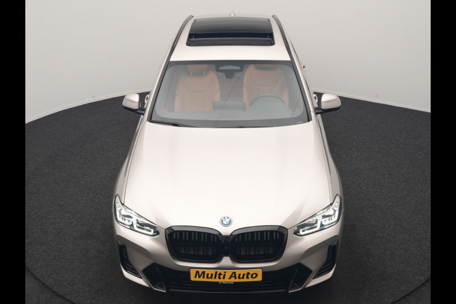 BMW iX3 M Sport 80 kWh 286pk Dealer O.H | Panodak | Adaptive Cruise | Camera | Lederen Sportstoelen Memory & Verwarmd | Sfeerverlichting | Blis | Apple Carplay | Navigatie | DAB | 19"L.M