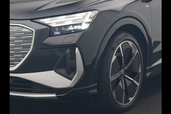 Audi Q4 Sportback e-tron 35 S Line 55 kWh 170pk Dealer O.H. | Panodak | Adaptive Cruise | Camera | Matrix LED | Lederen Comfortstoelen Verwarmd | Virtual Cockpit | Lane Assist | DAB | 21"L.M |