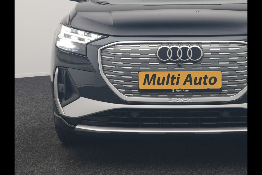 Audi Q4 Sportback e-tron 35 S Line 55 kWh 170pk Dealer O.H. | Panodak | Adaptive Cruise | Camera | Matrix LED | Lederen Comfortstoelen Verwarmd | Virtual Cockpit | Lane Assist | DAB | 21"L.M |