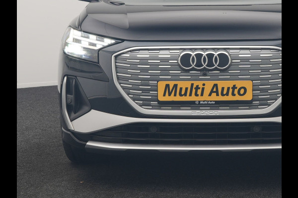 Audi Q4 Sportback e-tron 35 S Line 55 kWh 170pk Dealer O.H. | Panodak | Adaptive Cruise | Camera | Matrix LED | Lederen Comfortstoelen Verwarmd | Virtual Cockpit | Lane Assist | DAB | 21"L.M |