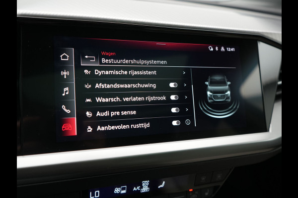 Audi Q4 Sportback e-tron 35 S Line 55 kWh 170pk Dealer O.H. | Panodak | Adaptive Cruise | Camera | Matrix LED | Lederen Comfortstoelen Verwarmd | Virtual Cockpit | Lane Assist | DAB | 21"L.M |