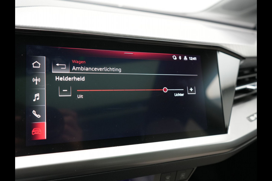 Audi Q4 Sportback e-tron 35 S Line 55 kWh 170pk Dealer O.H. | Panodak | Adaptive Cruise | Camera | Matrix LED | Lederen Comfortstoelen Verwarmd | Virtual Cockpit | Lane Assist | DAB | 21"L.M |