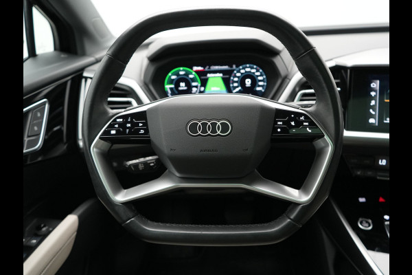 Audi Q4 Sportback e-tron 35 S Line 55 kWh 170pk Dealer O.H. | Panodak | Adaptive Cruise | Camera | Matrix LED | Lederen Comfortstoelen Verwarmd | Virtual Cockpit | Lane Assist | DAB | 21"L.M |