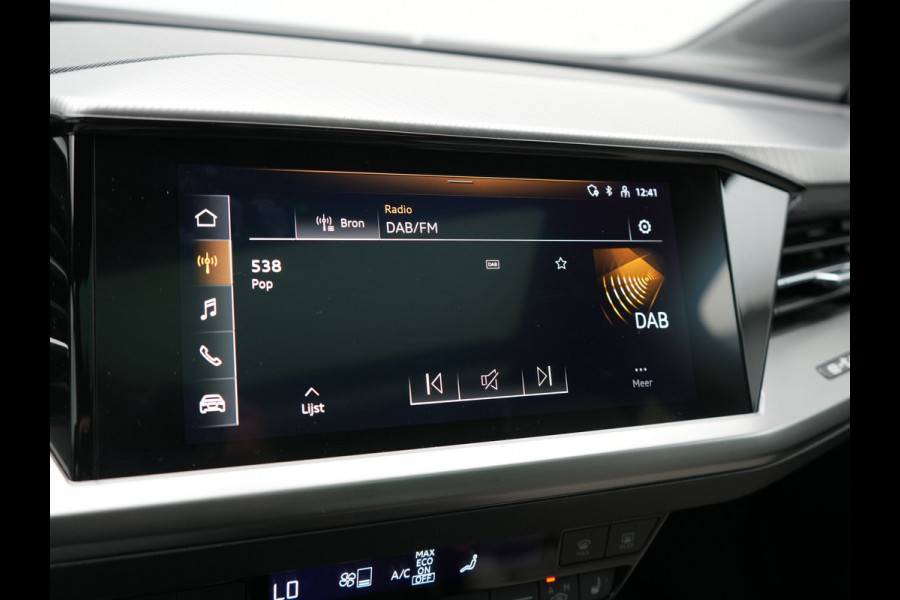 Audi Q4 Sportback e-tron 35 S Line 55 kWh 170pk Dealer O.H. | Panodak | Adaptive Cruise | Camera | Matrix LED | Lederen Comfortstoelen Verwarmd | Virtual Cockpit | Lane Assist | DAB | 21"L.M |