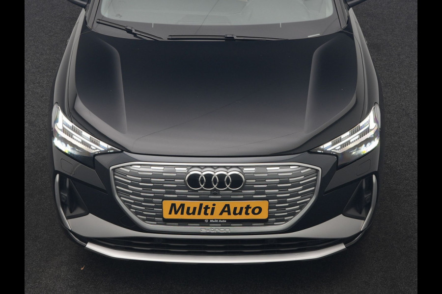 Audi Q4 Sportback e-tron 35 S Line 55 kWh 170pk Dealer O.H. | Panodak | Adaptive Cruise | Camera | Matrix LED | Lederen Comfortstoelen Verwarmd | Virtual Cockpit | Lane Assist | DAB | 21"L.M |