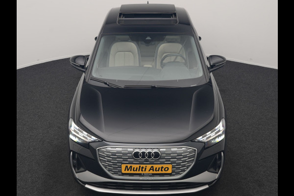 Audi Q4 Sportback e-tron 35 S Line 55 kWh 170pk Dealer O.H. | Panodak | Adaptive Cruise | Camera | Matrix LED | Lederen Comfortstoelen Verwarmd | Virtual Cockpit | Lane Assist | DAB | 21"L.M |