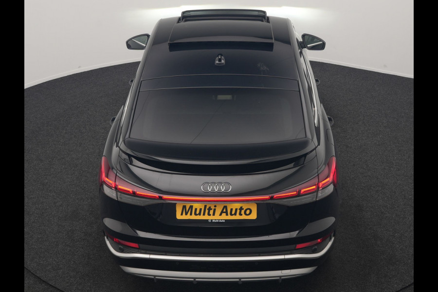 Audi Q4 Sportback e-tron 35 S Line 55 kWh 170pk Dealer O.H. | Panodak | Adaptive Cruise | Camera | Matrix LED | Lederen Comfortstoelen Verwarmd | Virtual Cockpit | Lane Assist | DAB | 21"L.M |