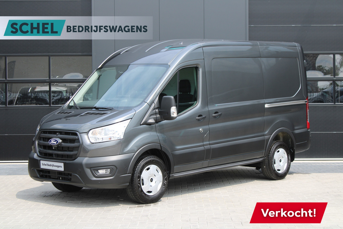 Ford Transit 350 2.0 TDCI L2H2 Trend 130pk - Facelift - 2x Schuifdeur - Adaptive Cruise - Navigatie - Blind Spot - 360 Camera - Stoel - Stuur