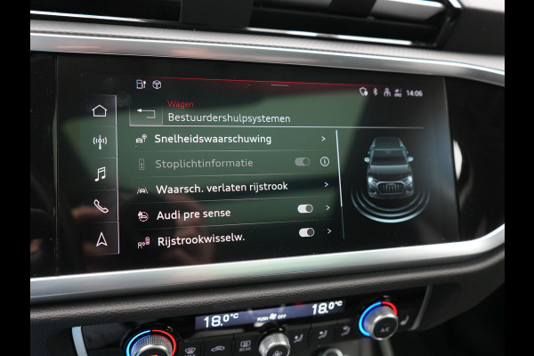 Audi Q3 45 TFSI e Advanced edition PHEV 245pk Dealer O.H | Panodak | 360 Camera | Blis | Voorstoelen Verwarmd | Sfeerverlichting | Cruise Control | DAB | Navigatie | Virtual | 17"L.M | Plug In Hybrid
