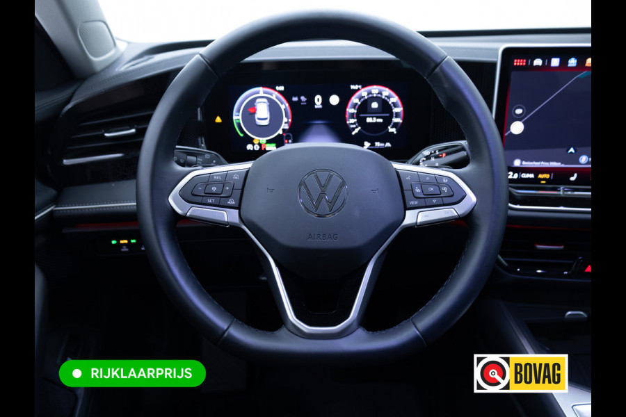 Volkswagen Passat Variant 1.5 eHybrid Business Comfort Elec. Trekhaak| Led | Ergo Active Stoelen met geheugen | Stoelverw. | Adap onderstel | Adap Stuurverw, Navigaie, App. connect, Sfeerverlichting Rijklaarprijs!