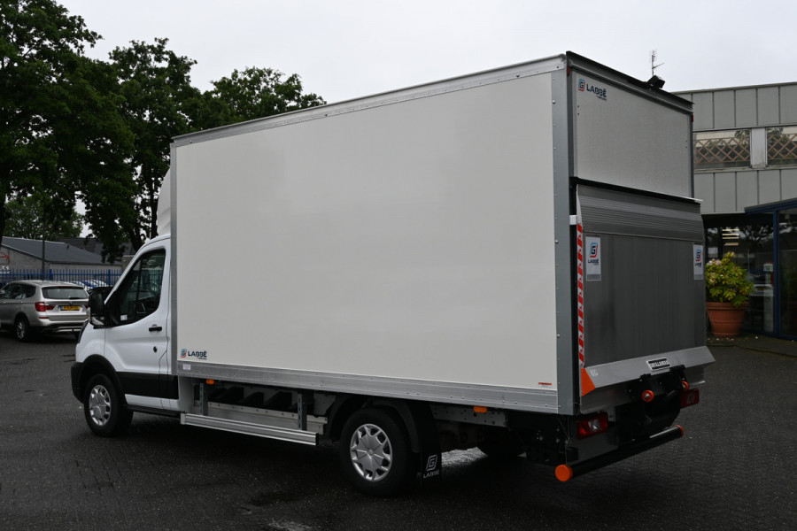 Ford e-Transit 68kWh 390L Trend Bakwagen met Dhollandia laadklep Navigatie met camera, Zijdeur