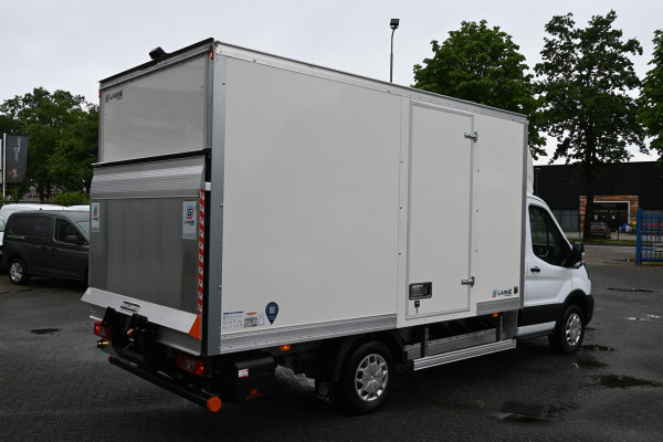 Ford e-Transit 68kWh 390L Trend Bakwagen met Dhollandia laadklep Navigatie met camera, Zijdeur