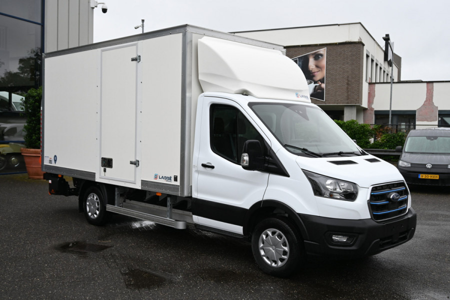 Ford e-Transit 68kWh 390L Trend Bakwagen met Dhollandia laadklep Navigatie met camera, Zijdeur