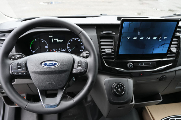 Ford e-Transit 68kWh 390L Trend Bakwagen met Dhollandia laadklep Navigatie met camera, Zijdeur