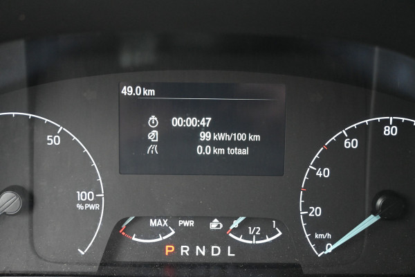 Ford e-Transit 68kWh 390L Trend Bakwagen met Dhollandia laadklep Navigatie met camera, Zijdeur