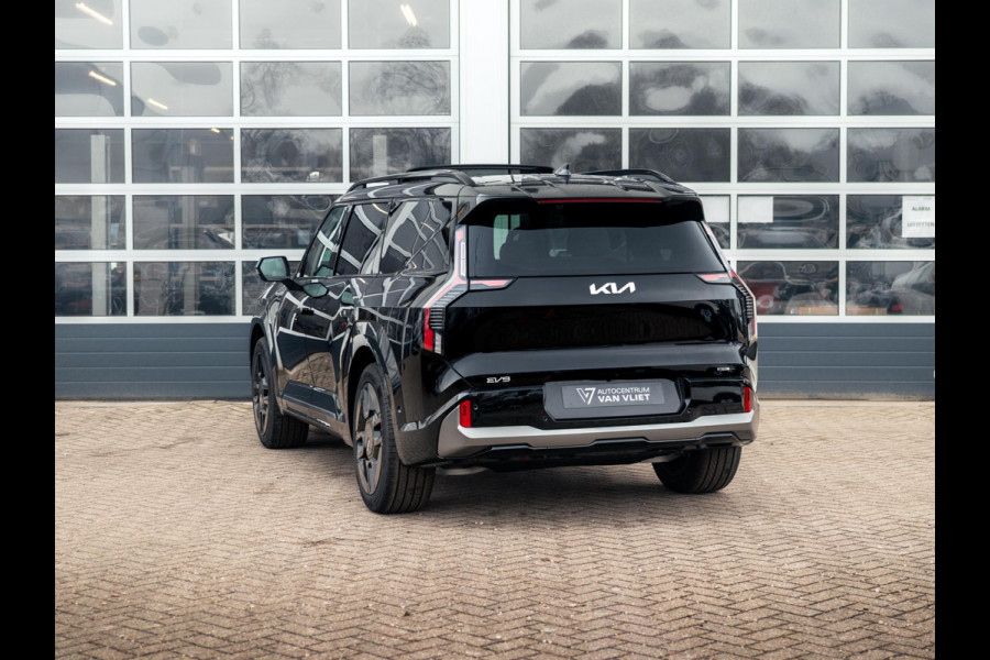 Kia EV9 GT-Line AWD 99.8 kWh | Actieprijs* | Navi. | Clima. | Dodehoekcamera | Intelligente Parkeerassistentie | Massagefunctie | GT-Line Vegan Lederen Stoelbekleding | Premium Sound System | Zonnedak met Schuif-/Kantelfunctie