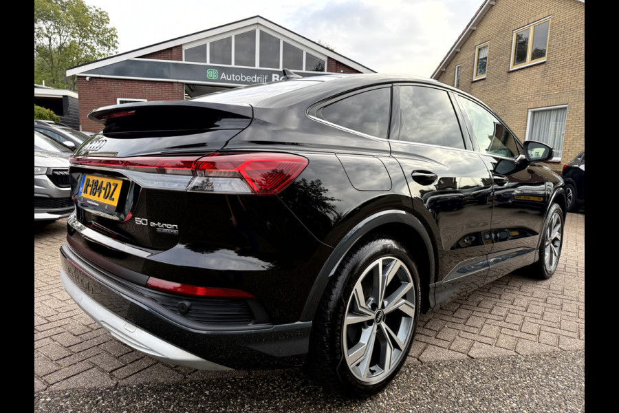 Audi Q4 Sportback e-tron 50 quattro 300pk Advanced edition 77 kWh SOH 91.9%, Camera, 20''Lmv, Trekhaak