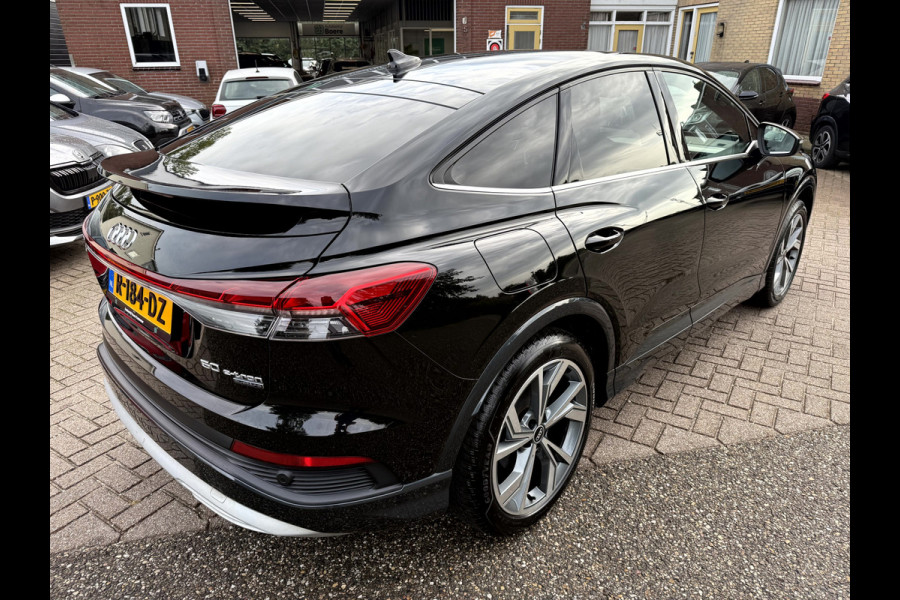 Audi Q4 Sportback e-tron 50 quattro 300pk Advanced edition 77 kWh SOH 91.9%, Camera, 20''Lmv, Trekhaak