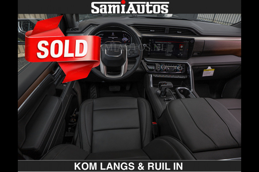 GMC Sierra DENALI | All-In Prijs | 6,2 V8 Full Option €79950,- excl | De Meest Luxe Pick-Up in zijn Klasse | Comfortabele Dubbele Cabine met Royale 5 Zitplaatsen | BPM vrij | Nu Leverbaar uit Voorraad | Voorraad Nr 2232 | De specialist in Amerikaanse pick‑ups in Nederland en Europa.