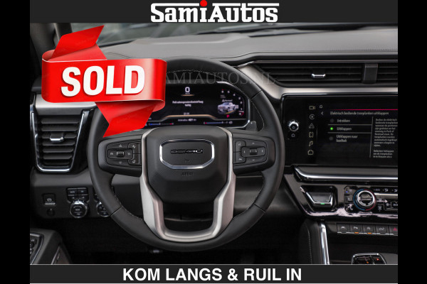 GMC Sierra DENALI | All-In Prijs | 6,2 V8 Full Option €79950,- excl | De Meest Luxe Pick-Up in zijn Klasse | Comfortabele Dubbele Cabine met Royale 5 Zitplaatsen | BPM vrij | Nu Leverbaar uit Voorraad | Voorraad Nr 2232 | De specialist in Amerikaanse pick‑ups in Nederland en Europa.
