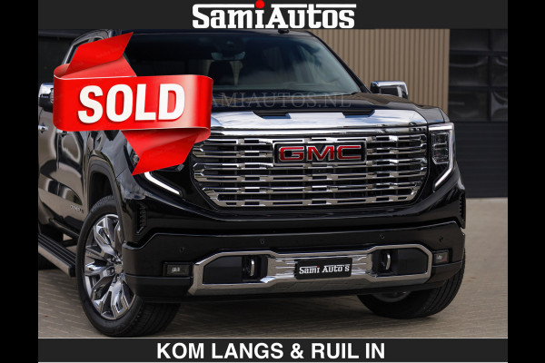 GMC Sierra DENALI | All-In Prijs | 6,2 V8 Full Option €79950,- excl | De Meest Luxe Pick-Up in zijn Klasse | Comfortabele Dubbele Cabine met Royale 5 Zitplaatsen | BPM vrij | Nu Leverbaar uit Voorraad | Voorraad Nr 2232 | De specialist in Amerikaanse pick‑ups in Nederland en Europa.