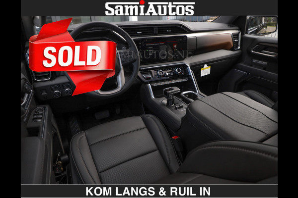 GMC Sierra DENALI | All-In Prijs | 6,2 V8 Full Option €79950,- excl | De Meest Luxe Pick-Up in zijn Klasse | Comfortabele Dubbele Cabine met Royale 5 Zitplaatsen | BPM vrij | Nu Leverbaar uit Voorraad | Voorraad Nr 2232 | De specialist in Amerikaanse pick‑ups in Nederland en Europa.