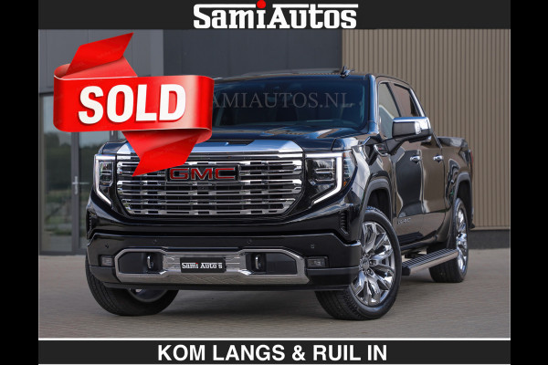 GMC Sierra DENALI | All-In Prijs | 6,2 V8 Full Option €79950,- excl | De Meest Luxe Pick-Up in zijn Klasse | Comfortabele Dubbele Cabine met Royale 5 Zitplaatsen | BPM vrij | Nu Leverbaar uit Voorraad | Voorraad Nr 2232 | De specialist in Amerikaanse pick‑ups in Nederland en Europa.