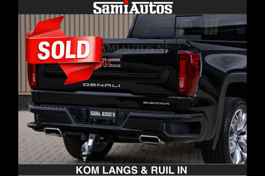 GMC Sierra DENALI | All-In Prijs | 6,2 V8 Full Option €79950,- excl | De Meest Luxe Pick-Up in zijn Klasse | Comfortabele Dubbele Cabine met Royale 5 Zitplaatsen | BPM vrij | Nu Leverbaar uit Voorraad | Voorraad Nr 2232 | De specialist in Amerikaanse pick‑ups in Nederland en Europa.