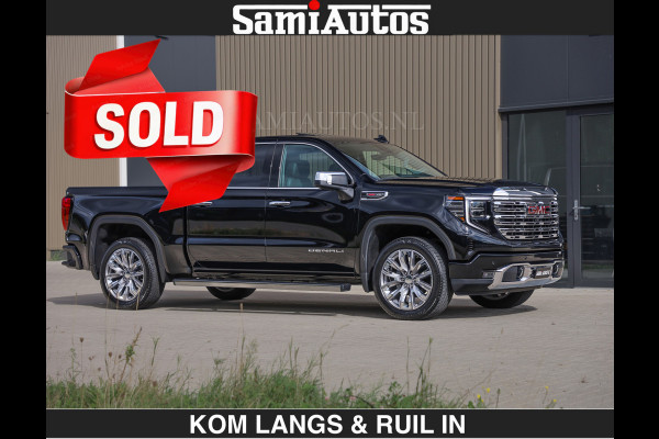 GMC Sierra DENALI | All-In Prijs | 6,2 V8 Full Option €79950,- excl | De Meest Luxe Pick-Up in zijn Klasse | Comfortabele Dubbele Cabine met Royale 5 Zitplaatsen | BPM vrij | Nu Leverbaar uit Voorraad | Voorraad Nr 2232 | De specialist in Amerikaanse pick‑ups in Nederland en Europa.