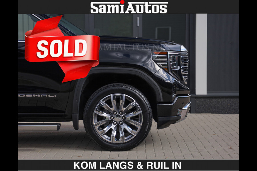 GMC Sierra DENALI | All-In Prijs | 6,2 V8 Full Option €79950,- excl | De Meest Luxe Pick-Up in zijn Klasse | Comfortabele Dubbele Cabine met Royale 5 Zitplaatsen | BPM vrij | Nu Leverbaar uit Voorraad | Voorraad Nr 2232 | De specialist in Amerikaanse pick‑ups in Nederland en Europa.